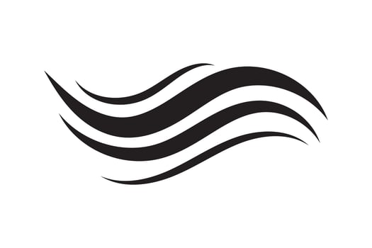 Sea icon wave illustration design. Ocean logo graphic element. Aqua symbol. vector