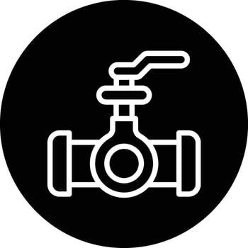 Valve Icon Design Illustration vector