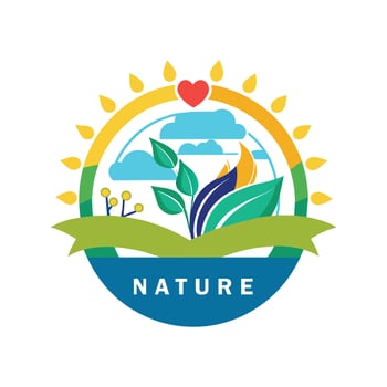Nature Agro logo icon illustration vector