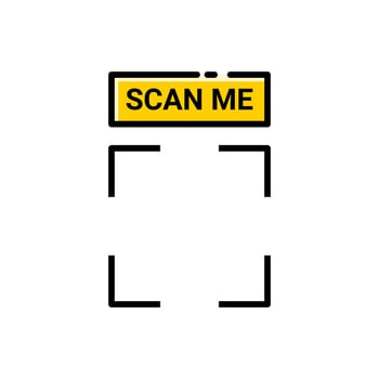 Scan qr code. Quick response code or QR code set for smartphone. Qr code scanner design. vector