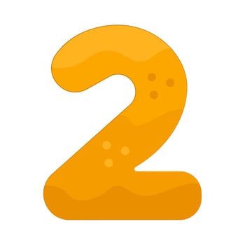 illustration of number two vector