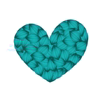 illustration of heart-shaped leaves vector