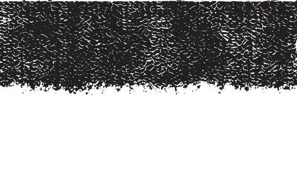 A black and white drawing of a brush monochrome abstract grunge texture grainy distressed and damaged vector