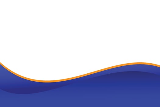 blue and orange wave background vector