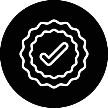 Quality Icon Design Illustration vector