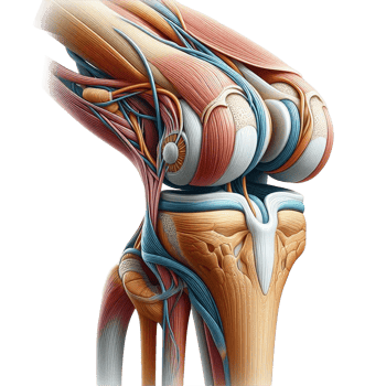 the knee joint ligaments png