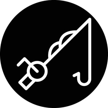 Fishing Icon Design Illustration vector