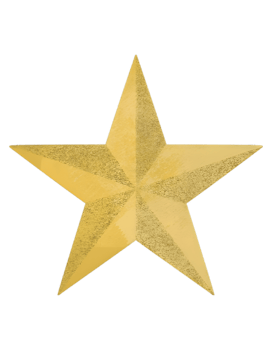 Christmas gold star on transparent background image png