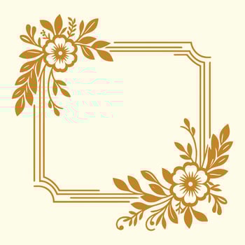 Vintage Floral Leaves Frame with Ornate Baroque Flourishes for Certificates, Elegant Wedding Invitations, Decorative Art, and Luxury Designs vector