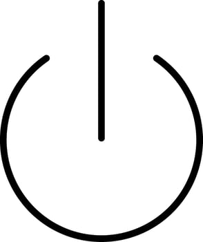 Turn On Line Icon vector