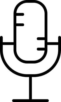 Microphone Line Icon vector