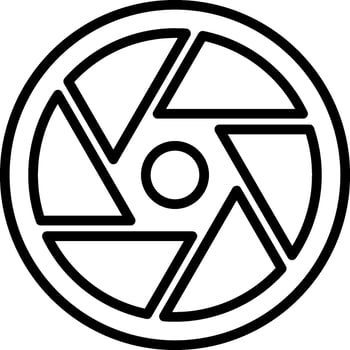 Shutter Line Icon vector