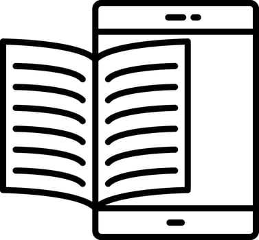 Elearning Line Icon vector