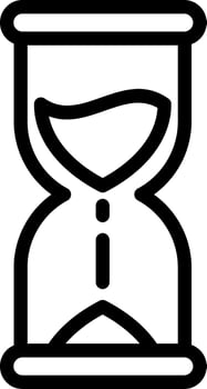 Hourglass Line Icon vector