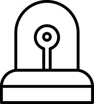 Siren Line Icon vector