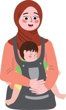 Heartwarming Scene of Mother and Child Love png