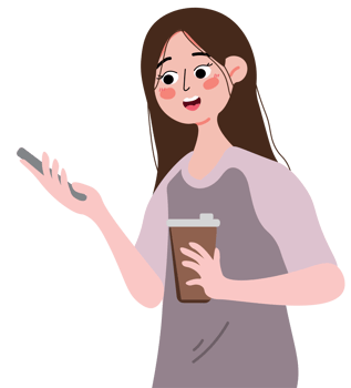 Female Using Smartphone During Leisure Time png