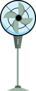 Standing Fan Household Appliance for Home Cooling png
