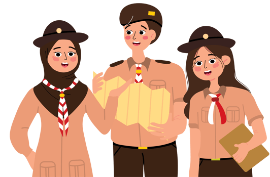 Children Scouts Ready for Adventure png