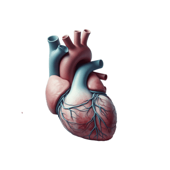 human heart anatomy transparent background png