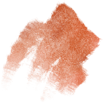 A raw Orange brush stroke with faded grunge textures and soft watercolor blending png