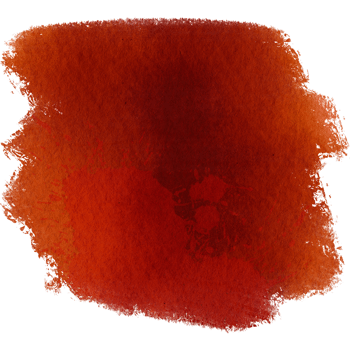 A striking Orange brush stroke with rugged edges and smooth watercolor blending png