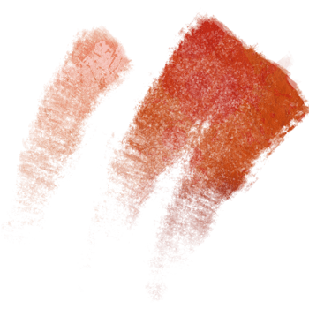 A soft Orange brush stroke with rugged textures and a subtle watercolor blend png