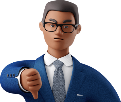 A man in a suit and tie is giving a thumbs up png