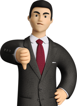 A cartoon man in a suit and tie png