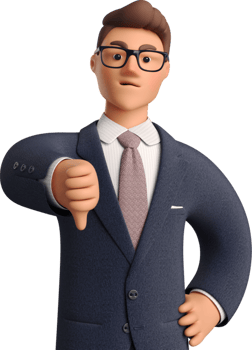 A cartoon man in a suit and tie png