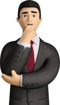 A cartoon man in a suit and tie png