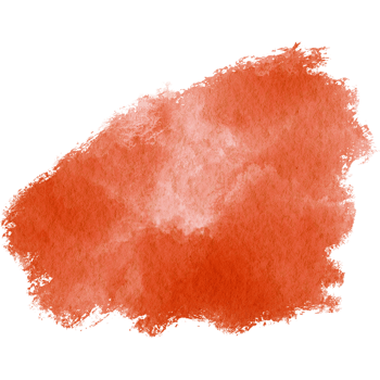A rugged Orange stroke with rough edges and smooth watercolor transitions png