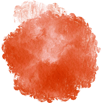 A rugged Orange stroke blending grunge textures with soft watercolor blending png