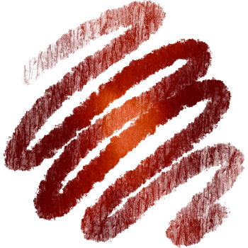 Orange stroke blending rugged textures with soft watercolor fades png