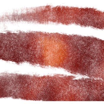 A textured Orange brush stroke blending rough textures with soft watercolor transitions png