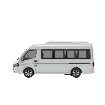 3d Minibus isolate on transparency background png