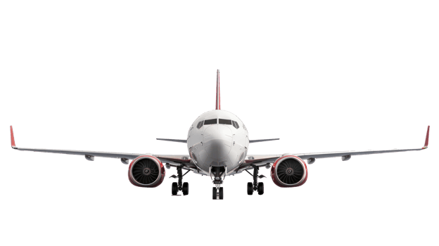 Airplane isolate on transparency background png