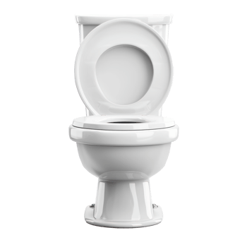 White toilet bowl isolate on transparency background png