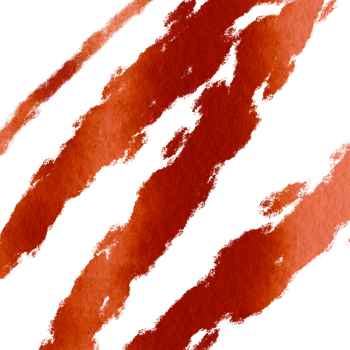 A textured Orange stroke combining grunge features with smooth watercolor transitions png