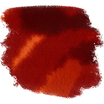 Orange brush stroke merging textured grunge into smooth watercolor gradients png