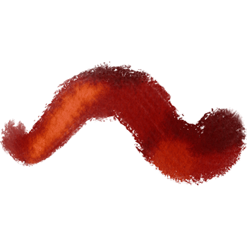 A rugged Orange stroke blending into gentle watercolor washes png