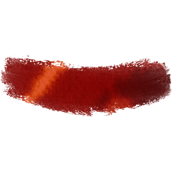 A Orange stroke transitioning from grunge textures to smooth watercolor washes png