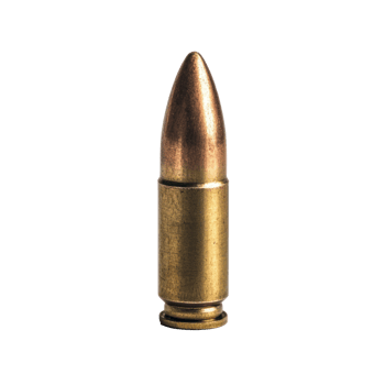 Bullet front view isolate on transparency background png
