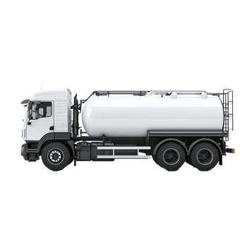 3d Tank Truck side view isolate on transparency background png