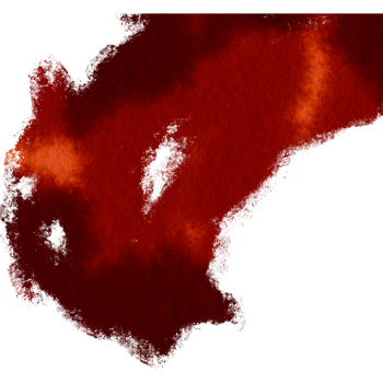 Orange brush stroke evolving into smooth watercolor gradients png
