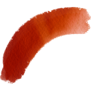Textured Orange brush stroke in a grungy watercolor style blending edges seamlessly png