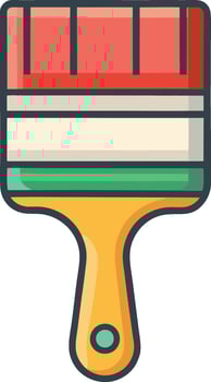 a paint brush icon on a white background vector