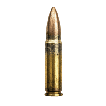 Bullet front view isolate on transparency background png
