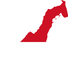 Monaco flag pattern on country map png