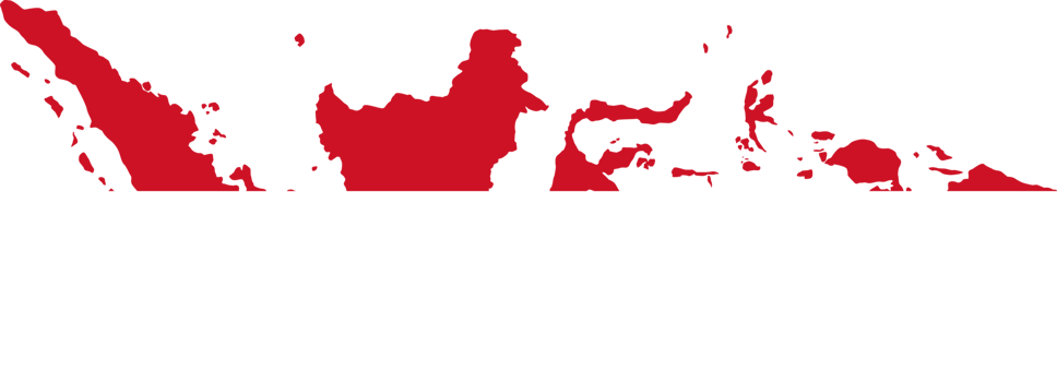 Indonesia flag pattern on country map png